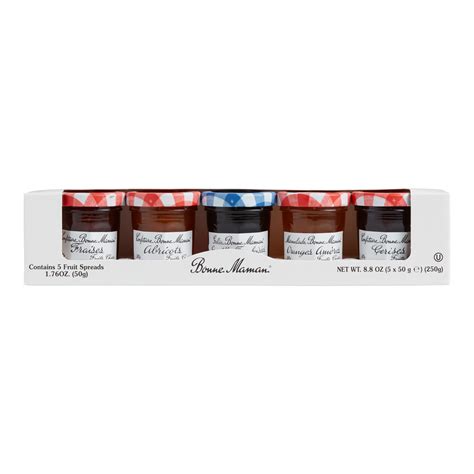 bonne maman mini fruit spreads gift set 5 pack